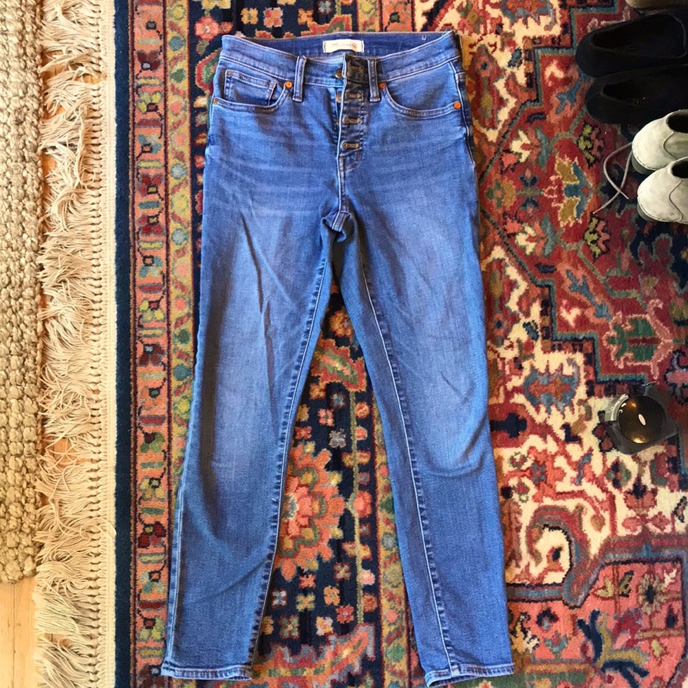 Madewell 9inch mid rise skinny crop jeans